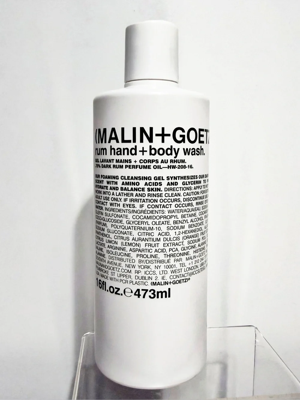 MALIN + GOETZ Rum Hand & Body Wash 16 fl oz (473mL)  New / Sealed
